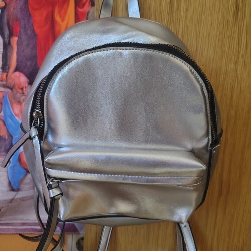 Calliope Backpack bag like new, silver