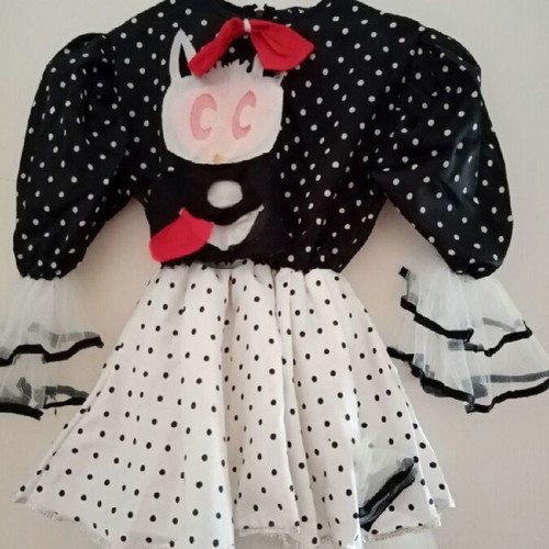 Cat carnival costume used, vintage, size 5-6 years