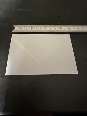 White envelopes 12x8cm pack of 10 new