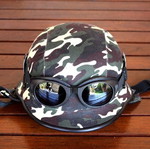 Κράνος camoflage ρετρό μοτοσυκλέτας ρέπλικα Louis