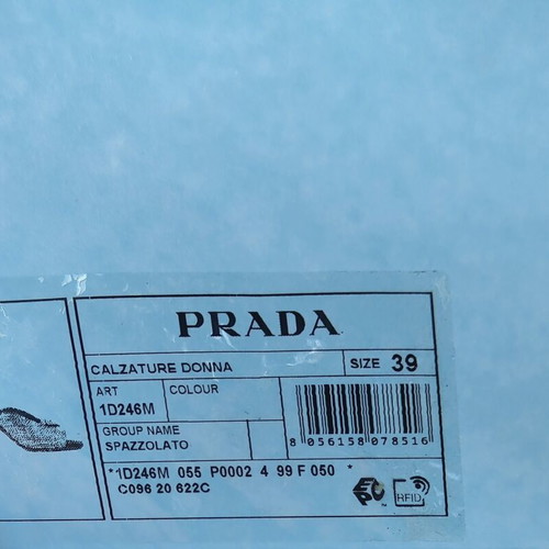 Prada sandals with strass size 39, new, beige satin