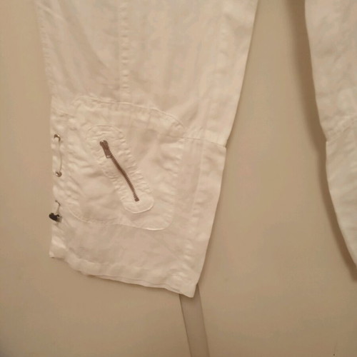 Linen 3/4 Pants white used, size S 36 8