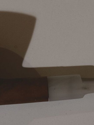 Smoking pipe used with detachable mouthpiece and Pure Greece wooden part