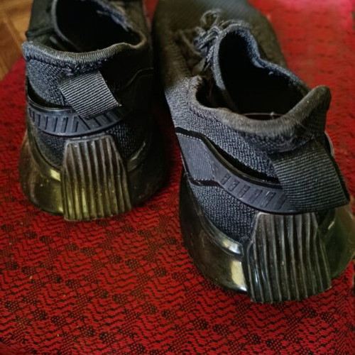 Men's casual shoes size 44, black and blue