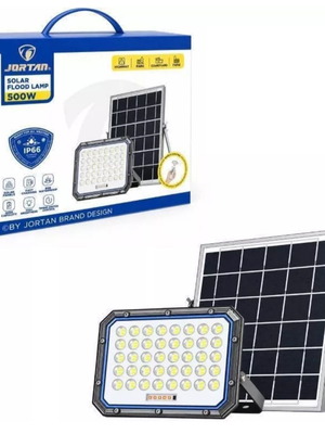 JORTAN ηλιακός προβολέας LED 500W με τηλεχειριστήριο, IP66