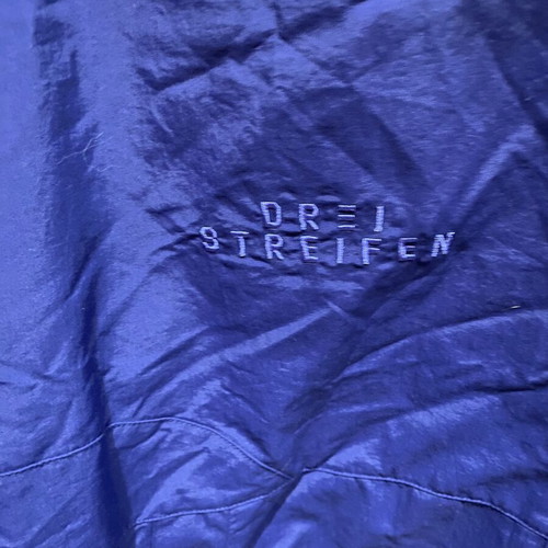 Adidas Drei Streifen jacket new, blue and purple color blocking