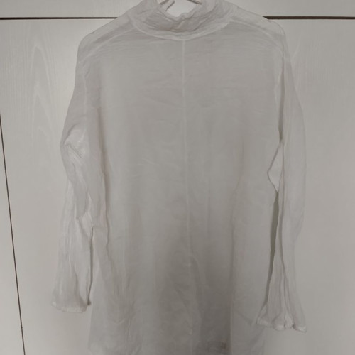 Italian white tunic used, summer, 100% cotton