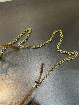 Eyeglass chain gold steel like new