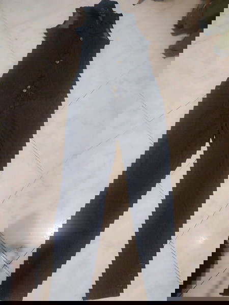 ολόσωμη τζιν φόρμα pull & bear, no large