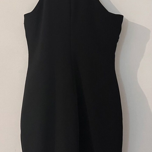 Turlington black double dress like new with back zipper, size S