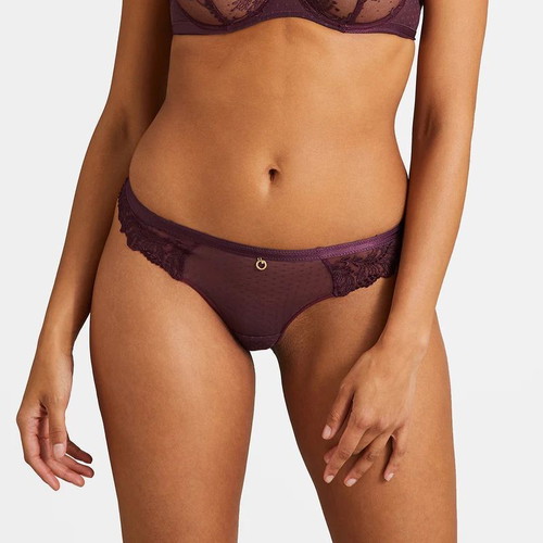 Aubade Paris Femme Passion Tanga new, Wineberry color, Small