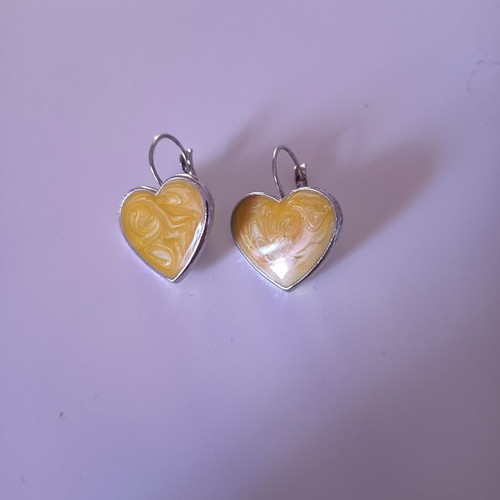 Jewelry set H&M with 11 rings and 2 heart earrings like new, silver