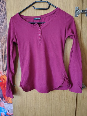 Terranova blouse with buttons, pink, size S
