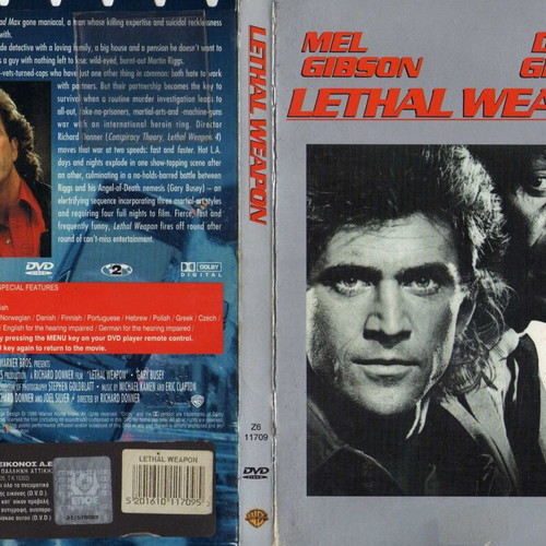 Lethal Weapon DVD used, action police genre, subtitles