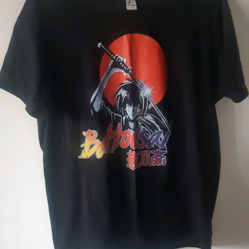 Samurai X Rurouni Kenshin T-shirt used, size S, black