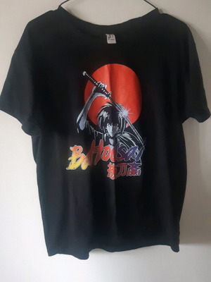 Samurai X Rurouni Kenshin T-shirt μεταχειρισμένο, μέγεθος S, μαύρο