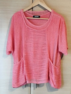 2in1 double blouse like new, one size casual
