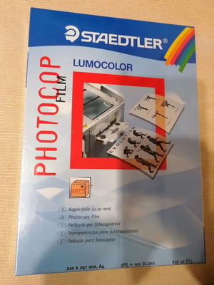 Staedtler Lumocolor Photocopy Film A4 new, sealed pack 100 pcs