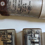 Electrical parts used from elevator control panel
