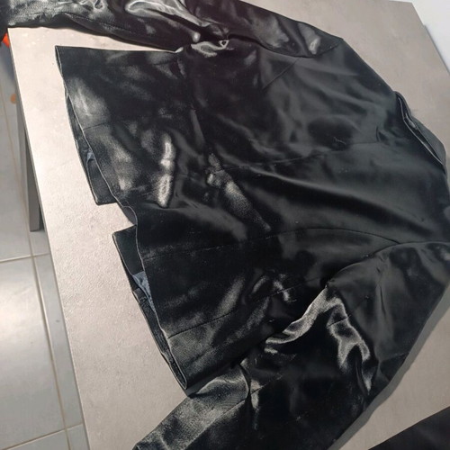 Black satin suit set used