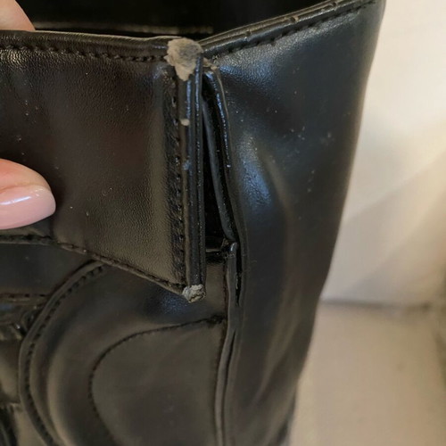 Celine black hand bag used with corner wear