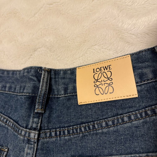 Cropped jean slim fit, like new, high waist, blue, size L