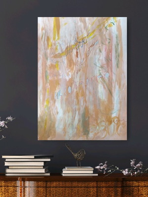 You Are Free II Abstract Large Painting New, Ready to Hang