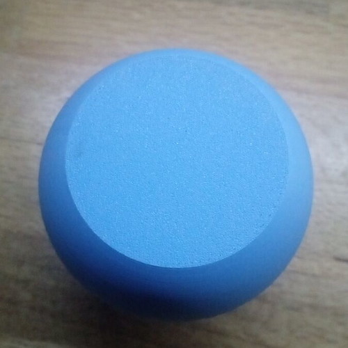 Blue decorative vase 3D printed, height about 9 cm