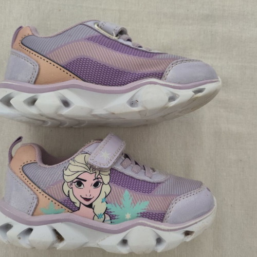 Disney Frozen Sneakers used, lilac, size 27, Velcro fastening