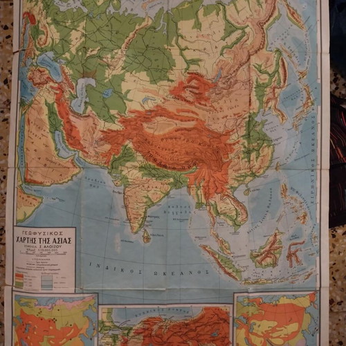 Asia Geophysical Map used