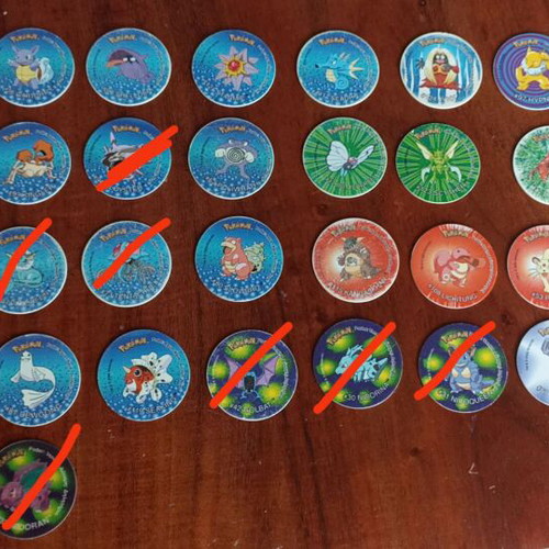 Pokemon Tazo Set 24 Pieces Nintendo Like New