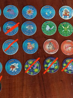 Pokemon Tazo Set 24 Pieces Nintendo Like New