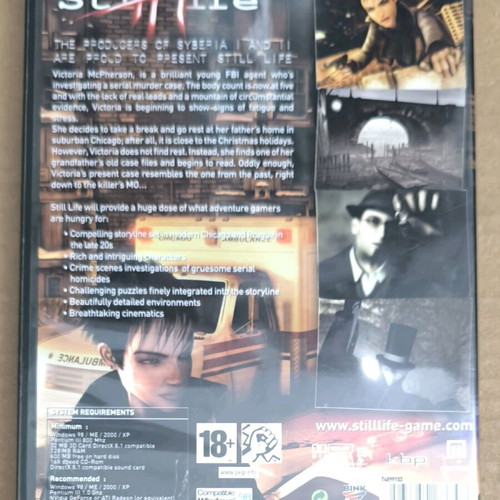 Still Life Microids PC CD-ROM like new