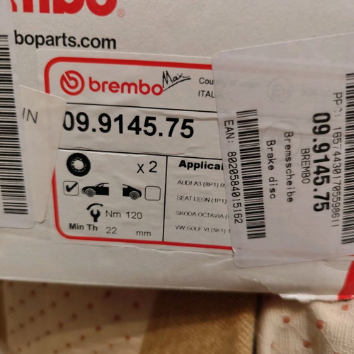 Brembo εγχαρακτές δισκόπλακες καινούργιες, υψηλής άνθρακος