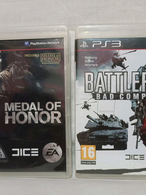 PlayStation 3 games used Battlefield Bad Company 2 and Medal of Honor