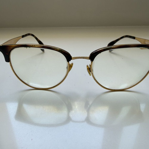 Ray Ban eyeglasses leopard gold frame used