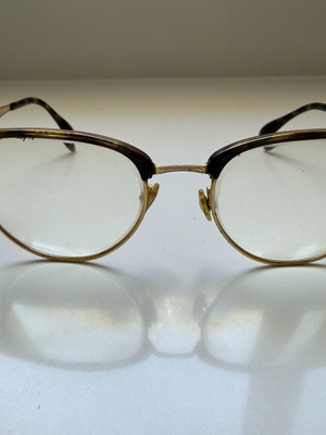 Ray Ban eyeglasses leopard gold frame used