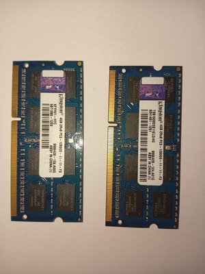 Kingston 8GB (2x4GB) DDR3 RAM 1600MHz SoDimm σαν καινούργιο