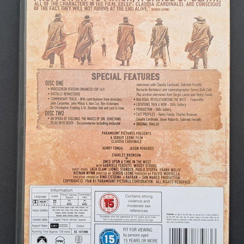 Once Upon a Time in the West DVD like new with Greek subtitles