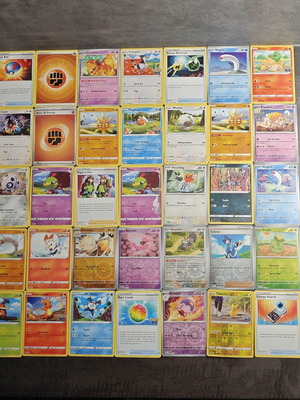 Official Pokemon cards used, set of 85