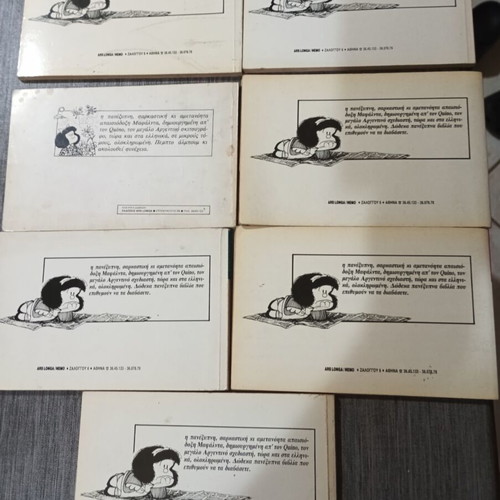 Mafalda comics used, volumes 4,5,6,7,9,11,12 pack