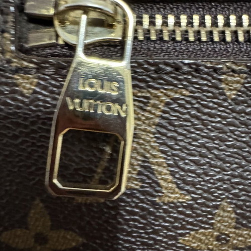 Louis Vuitton original women's bag, black and gold