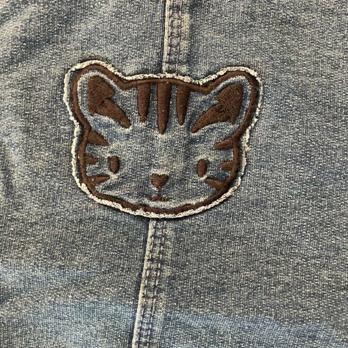Benetton denim salopette 18-24 months like new