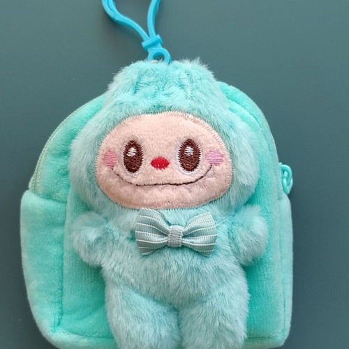Children's key wallet for bag like new, turquoise