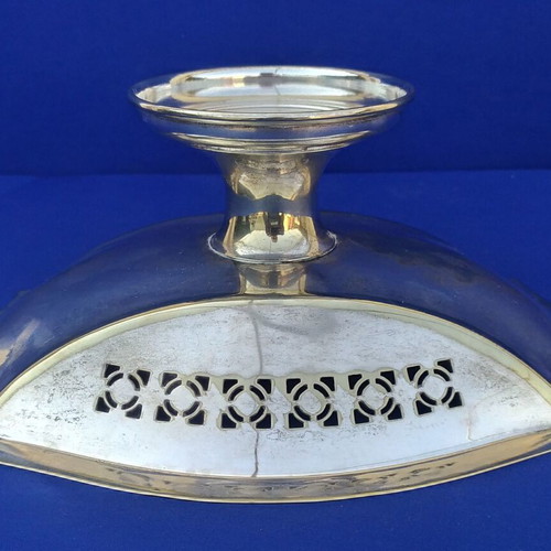 Crusader Large Silver-Plated Bowl used, vintage Australian 1930s