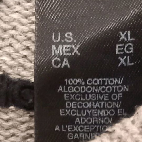 DKNY Jeans sweater gray cotton like new size XL