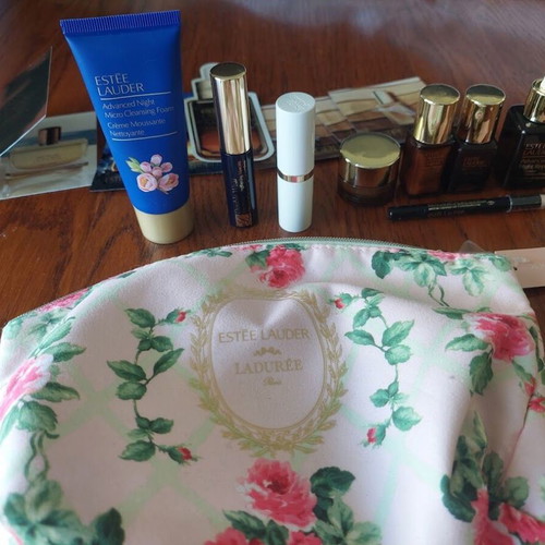 Estée Lauder x Ladurée Paris Gift Set with Floral Pouch