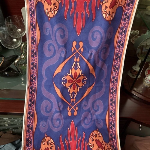 Aladdin Magic Carpet towel like new, oriental design