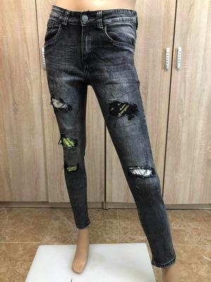 Always Jeans скинни панталон нов, размер S/M, черен и сив