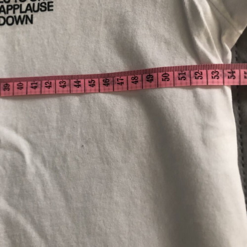 Bershka men's white crop T-shirt size M new